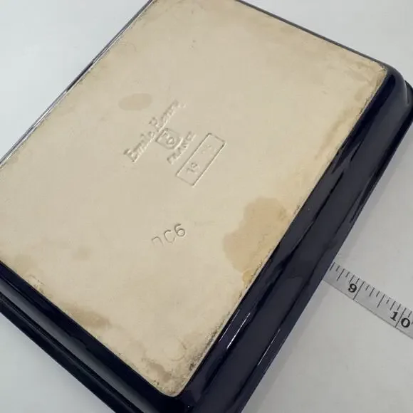 Emile Henry France Blue Ceramic Rectangular Baking Dish Small Casserole Baker - Picture 8 of 9